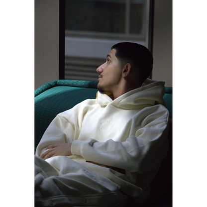 Cream Oversized Hoodie