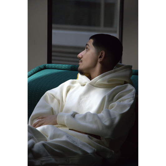 Cream Oversized Hoodie
